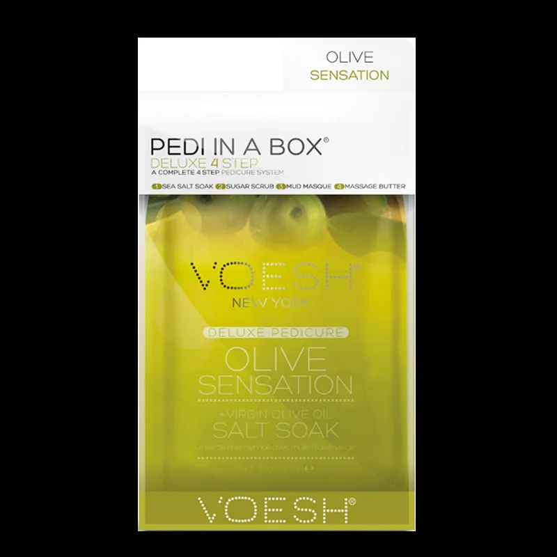 VOESH Pedi In A Box Deluxe 4 Step Pedicure Virgin Olive Oil Sensation (1 stk)