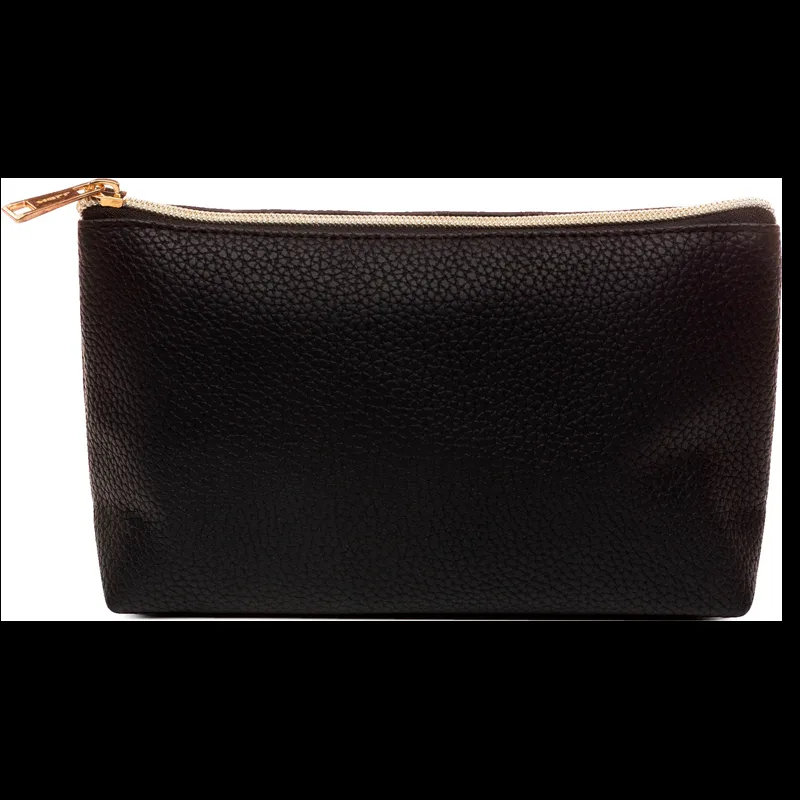 Voyage Siri Small Cosmetic Black Bag Faux Leather (19x13x6 cm)