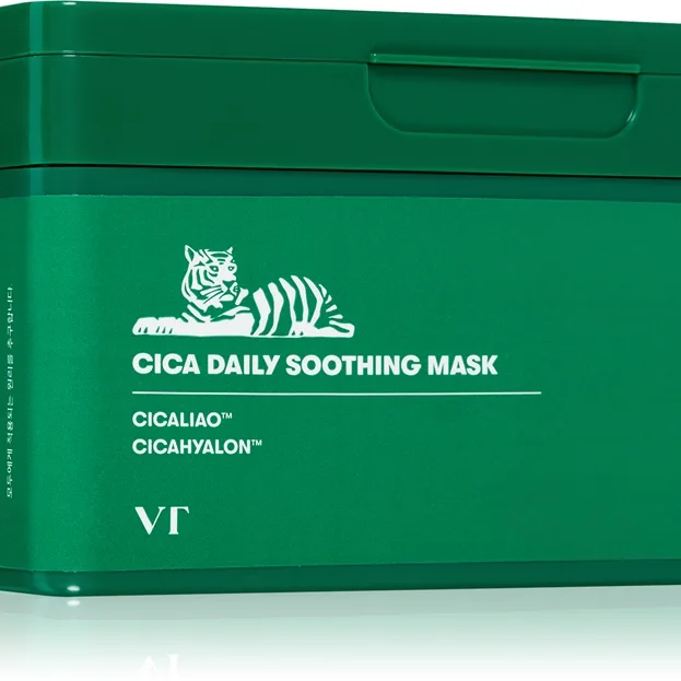 VT Cosmetics Cica Daily Soothing Mask Intensivt fuktgivande ansiktsmask med lugnande egenskaper Stort Paket 30 st.