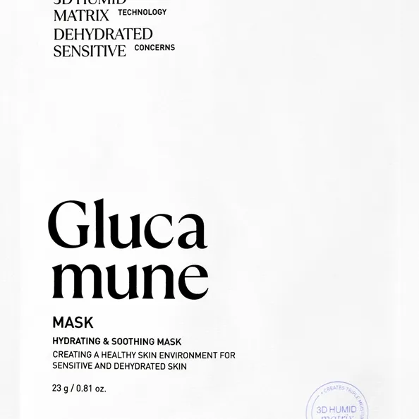 VT Cosmetics Glucamune Mask Fuktgivande arkmask för ansiktet med lugnande egenskaper 1 st.