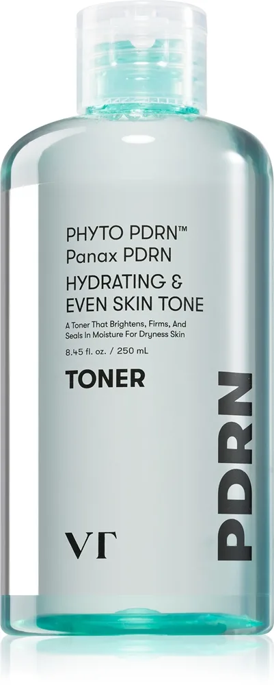 VT Cosmetics PDRN Toner Fuktgivande hudtoner med uppljusande effekt 250 ml