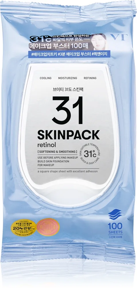 VT Cosmetics Skin Pack Smooth Exfolierande pads med närande och återfuktande effekt 100 st.
