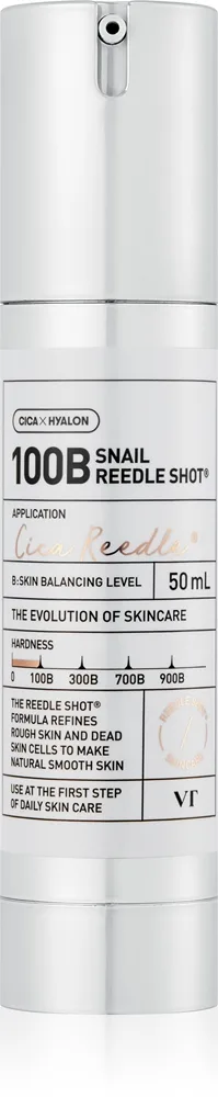 VT Cosmetics Snail Reedle Shot 100 Åtstramande ansiktsserum för att stärka hudbarriären 50 ml