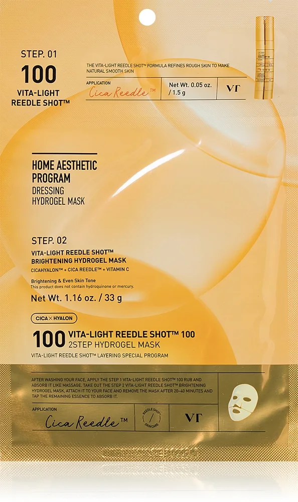 VT Cosmetics Vita-Light Reedle Shot 100 2 Step Hydrogel Mask