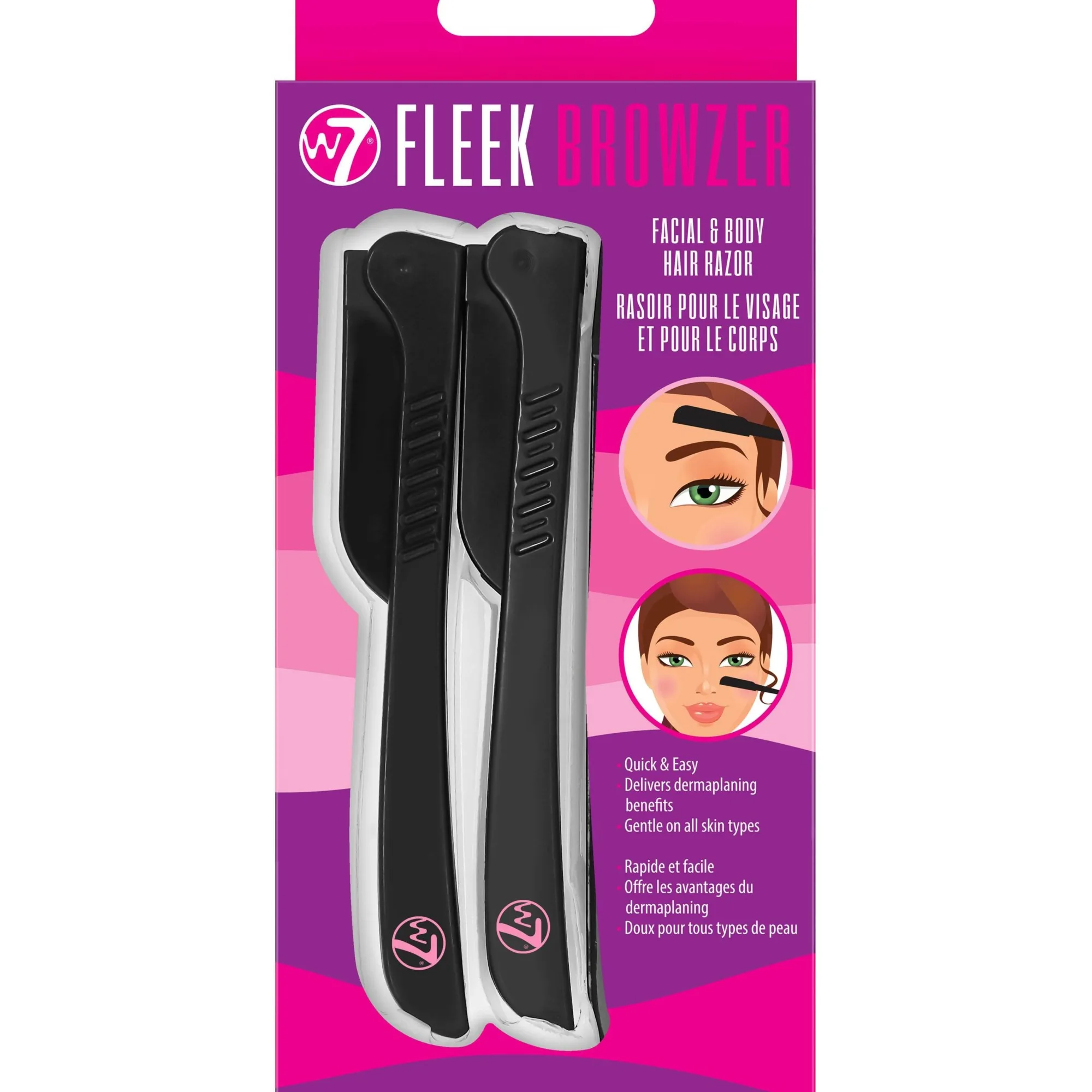W7 Fleek Browzer Facial & Body Hair Razor