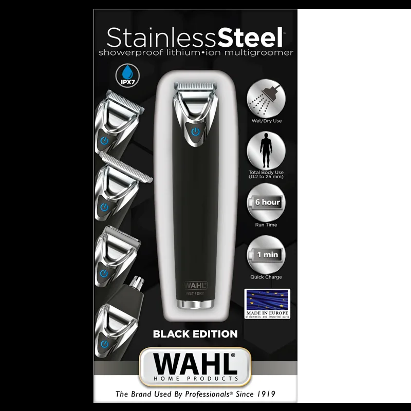 Wahl Black Edition Trimmer Rustfri Stål