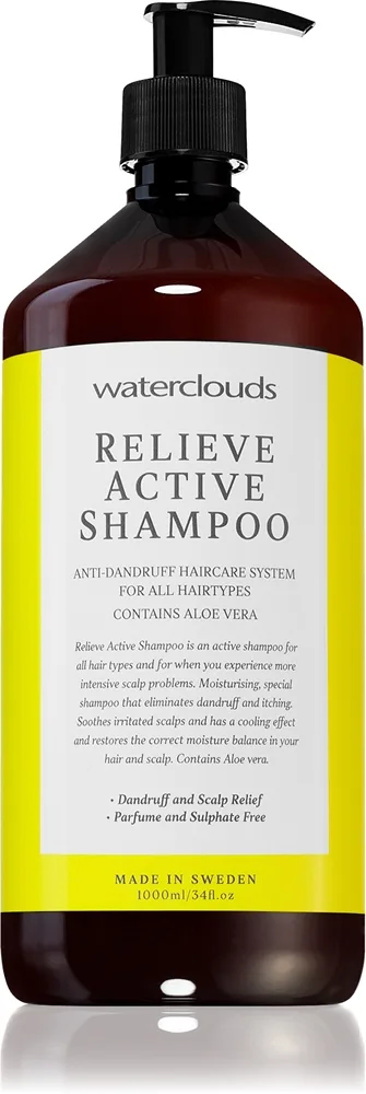 Waterclouds Relieve Active Shampoo shampoo hilsettä vastaan 1000 ml