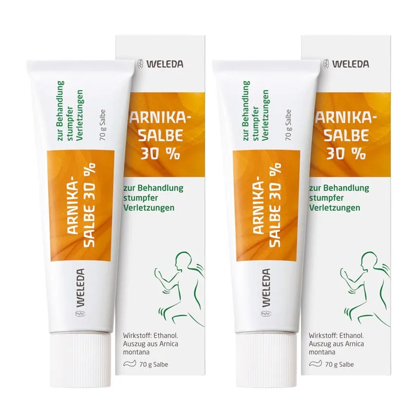 Weleda Arnika-Salbe 30% Doppelpack 2X70 g Salbe