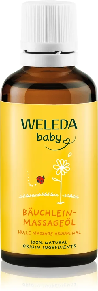 Weleda Baby hierontaöljy vauvan vatsalle 50 ml