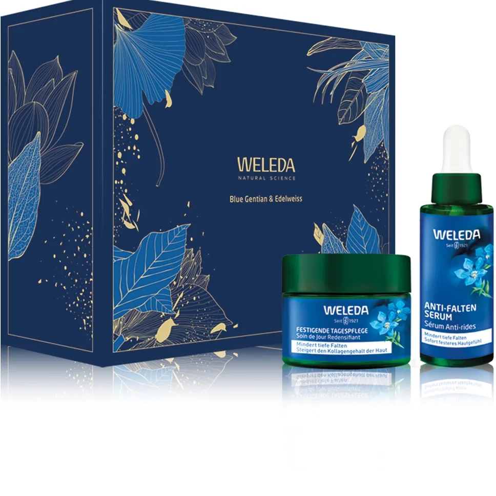 Weleda Blue Gentian & Edelweiss lahjasetti ihoa kiinteyttämään