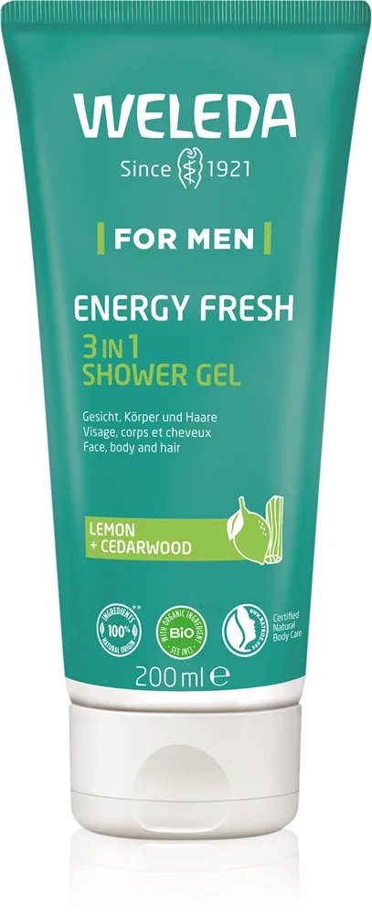 Weleda For Men Energy Fresh 3in1 Shower Gel Suihkugeeli