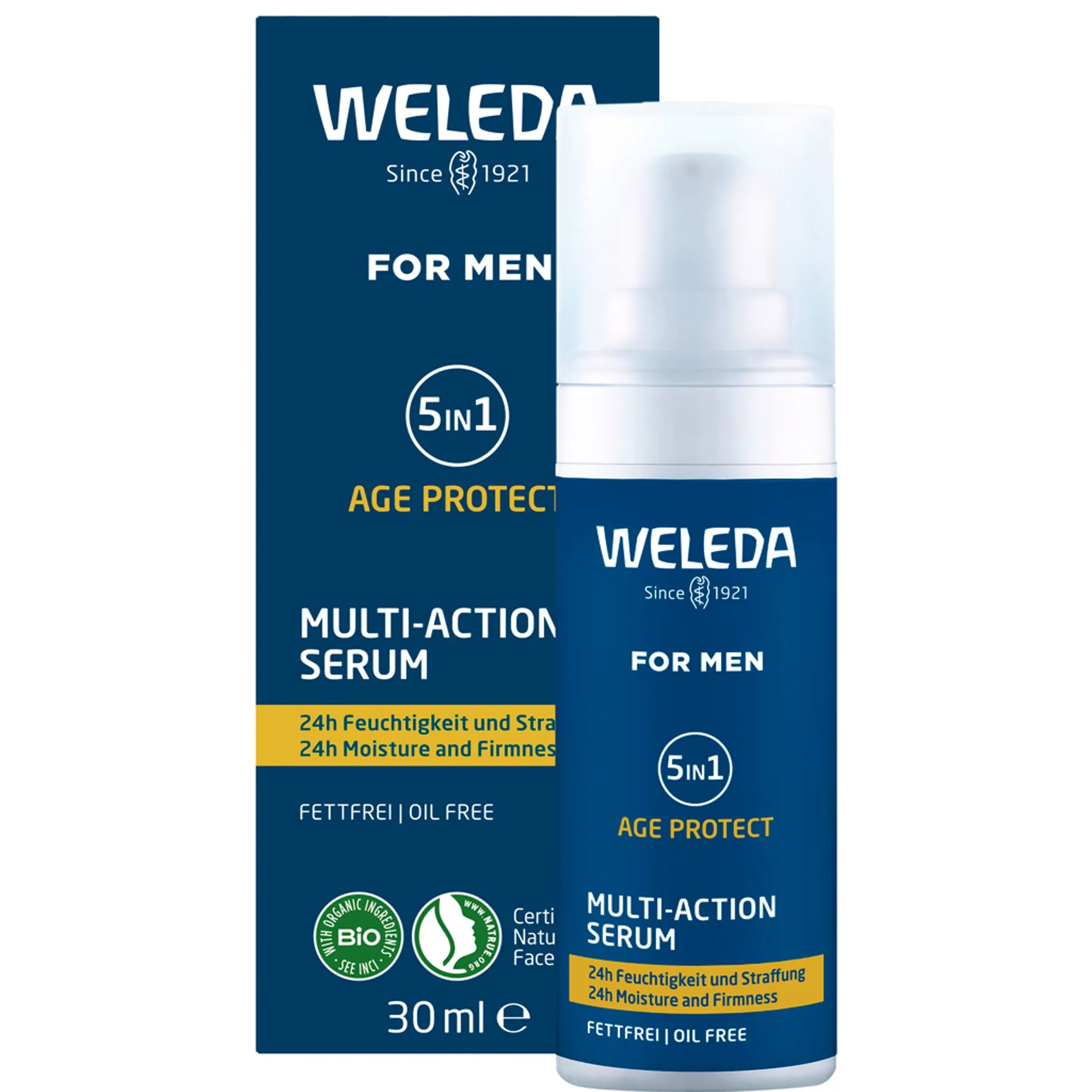 Weleda For Men 5v1 multifunktionellt hudserum mot rynkor 30 ml