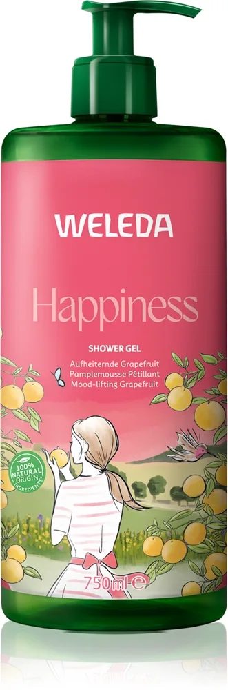 Weleda Happiness Opfriskende brusegel Grapefruit, Tangerine and Lime 750 ml