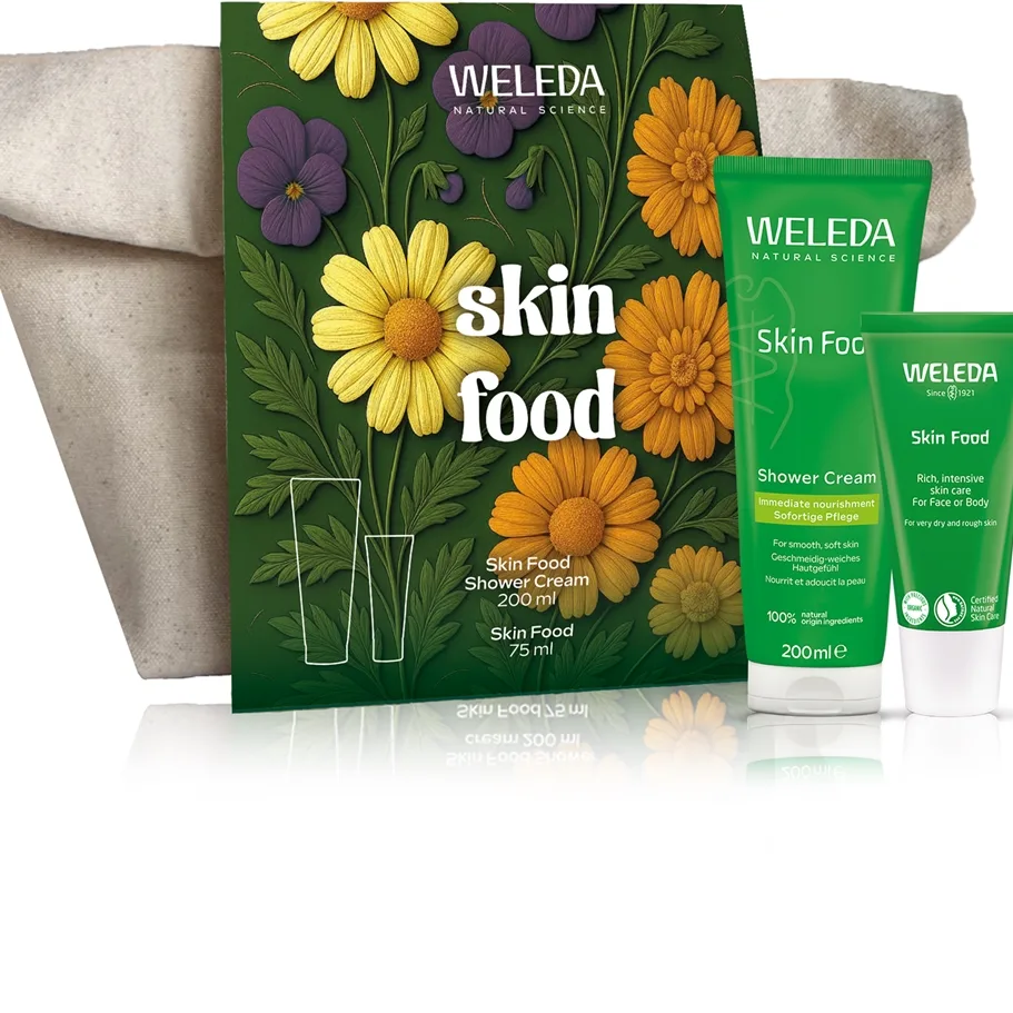 Weleda Skin Food Body care lahjasetti vartalolle ja kasvoille