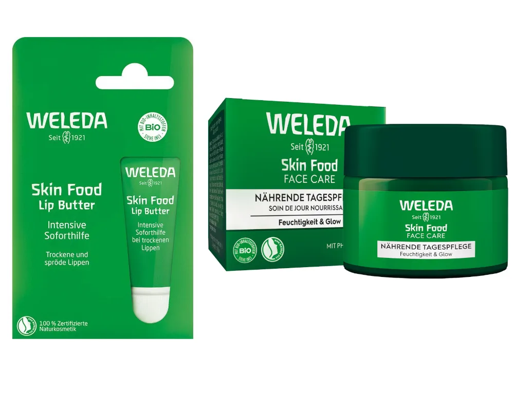 WELEDA Skin Food Tagespflege & Lip Butter Set 1 Sparset