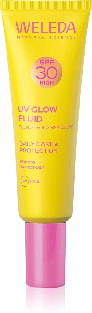 Weleda UV Glow Fluid Hudvæske med lysende effekt SPF 30 30 ml