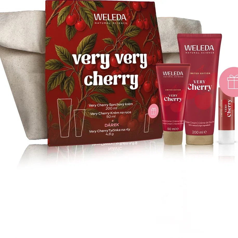 Weleda Very Very Cherry Presentförpackning för kropp och ansikte