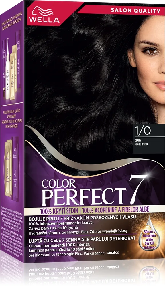 Wella Color Perfect hiusväri sävy 1/0 Infinite Black 1 kpl