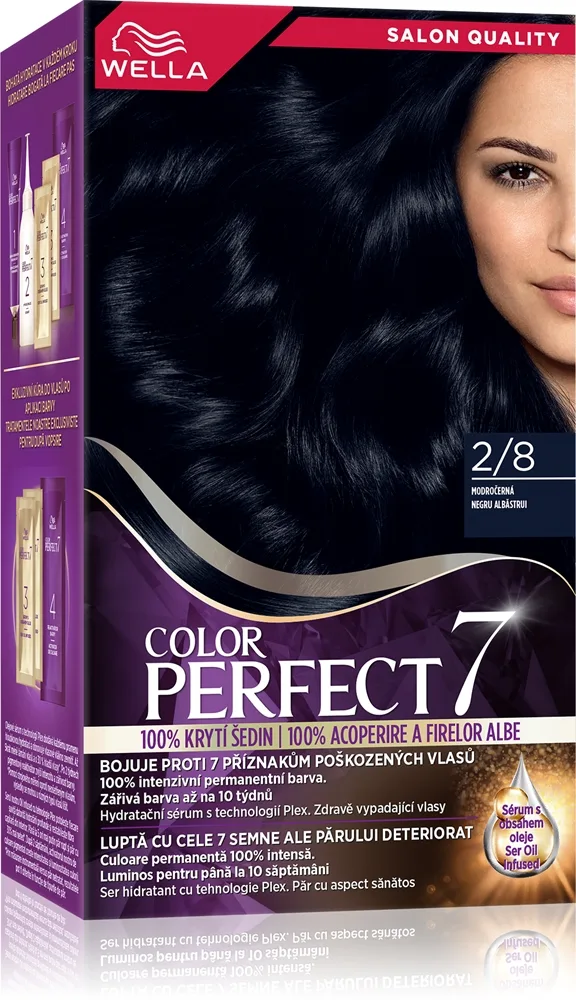 Wella Color Perfect hiusväri sävy 2/8 Blue Black 1 kpl