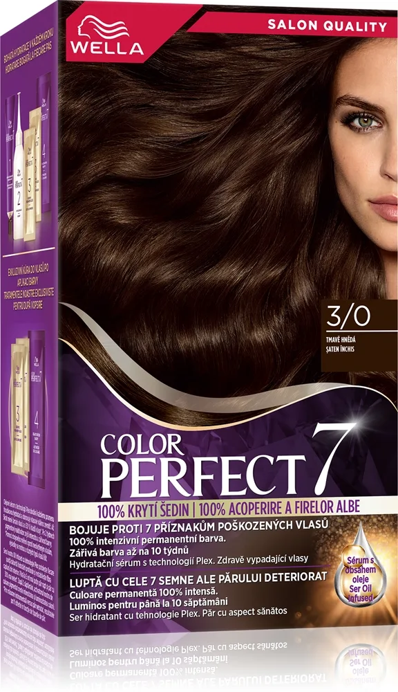 Wella Color Perfect Hårfärg Skugga 3/0 Dark Brown 1 st.