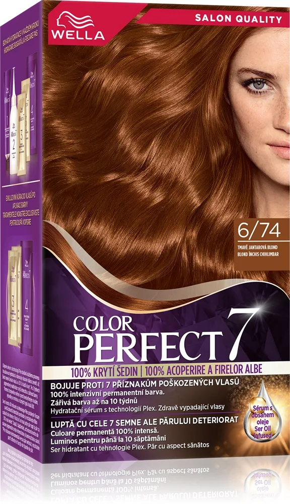 Wella Color Perfect hiusväri sävy 6/74 Dark Blonde Amber 1 kpl