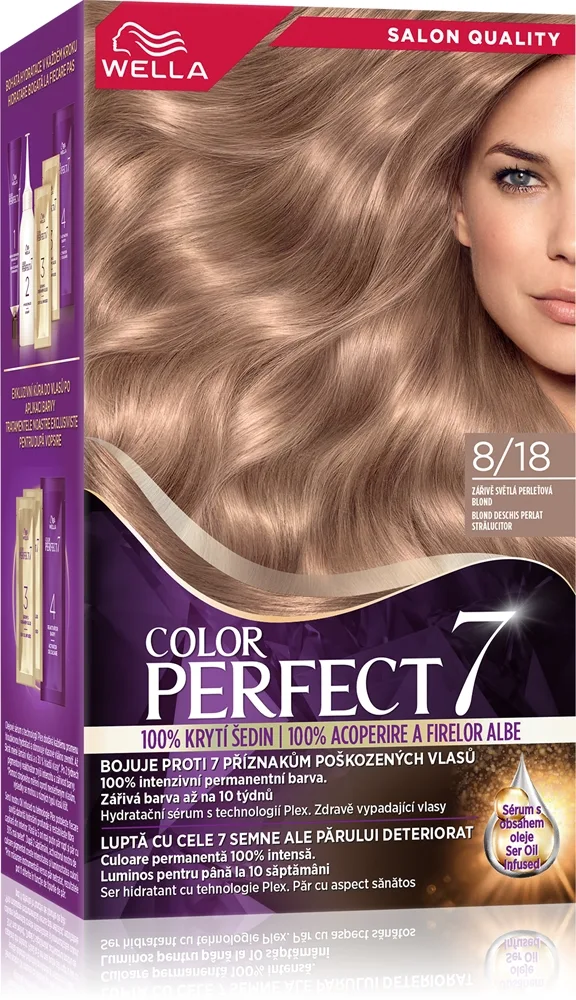 Wella Color Perfect hiusväri sävy 8/18 Glow Light Pearl Blond 1 kpl