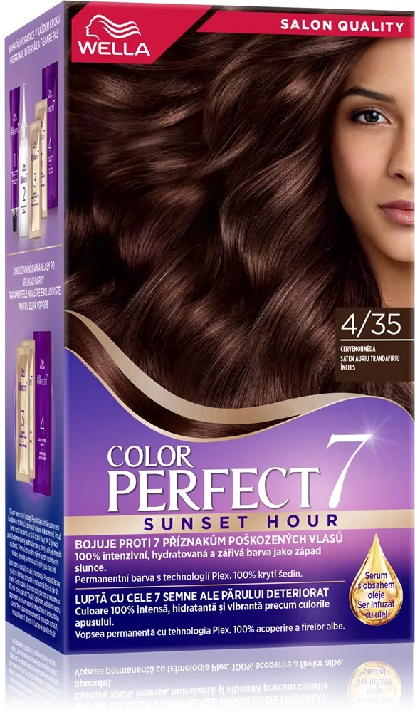 Wella Color Perfect Sunset Hour Hårfärg 4/35 Reddish Brown 1 st.
