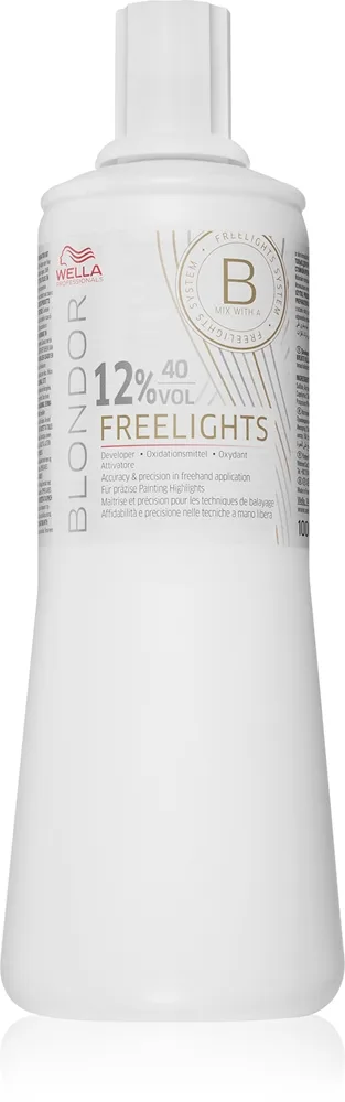 Wella Professionals Blondor Freelights kehite-emulsio (12% 40 Vol) 1000 ml