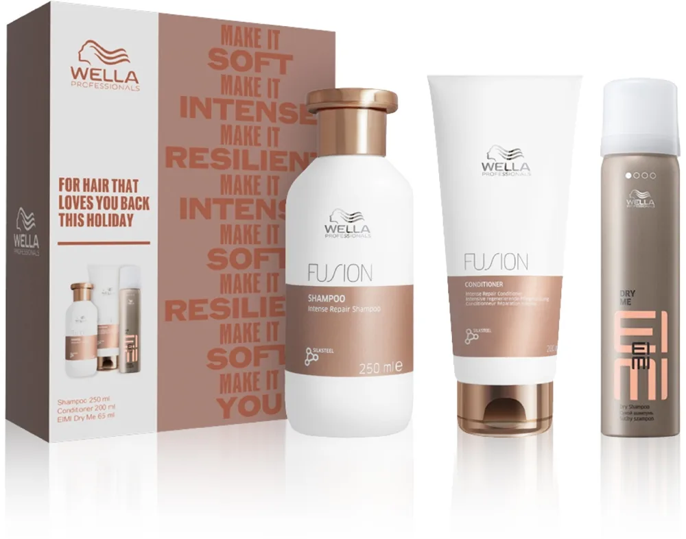 Wella Professionals Fusion Presentförpackning För skadat och färgat hår