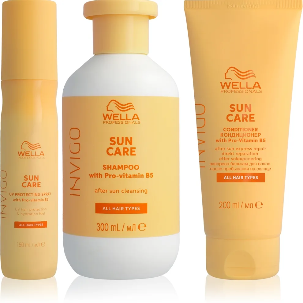 Wella Professionals Invigo Sun Bundle setti auringon rasittamille hiuksille 3 kpl