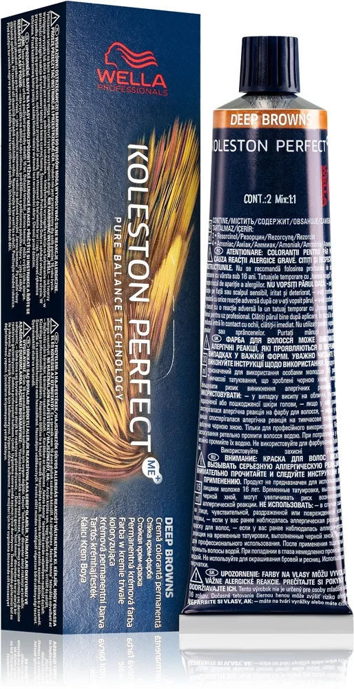 Wella Professionals Koleston Perfect ME+ Deep Browns Permanent hårfärgningsmedel Skugga 4/71 60 ml