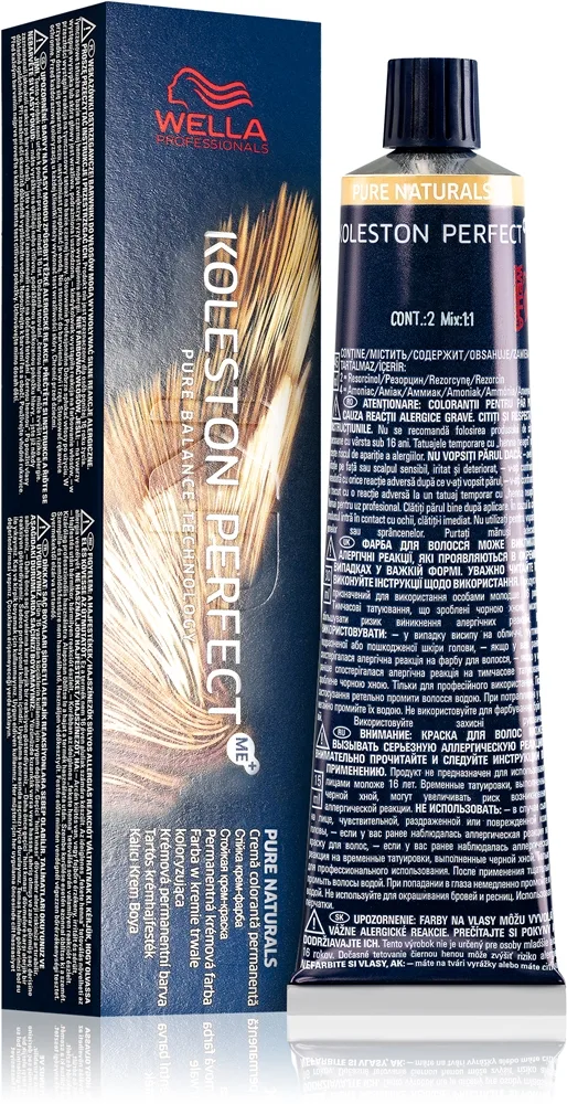 Wella Professionals Koleston Perfect ME+ Pure Naturals Permanent hårfärgningsmedel Skugga 2/8 60 ml