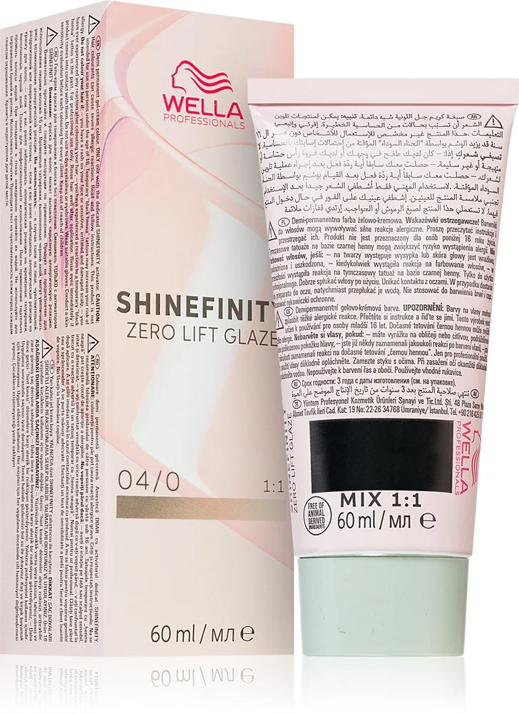 Wella Professionals Shinefinity Zero Lift Glaze demi-permanent hårfärg Skugga 04/0 - Natural Espresso 60 ml