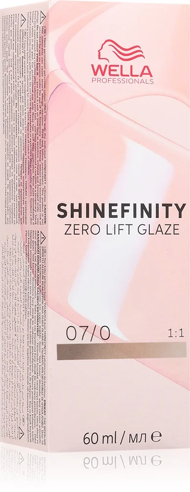 Wella Professionals Shinefinity Zero Lift Glaze hiusten puolikestoväri sävy 07/0 60 ml