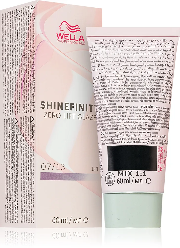 Wella Professionals Shinefinity Zero Lift Glaze demi-permanent hårfärg Skugga 07/13 - Toffee Cream 60 ml
