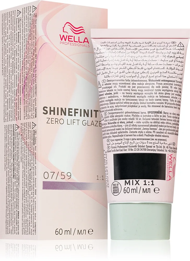 Wella Professionals Shinefinity Zero Lift Glaze demi-permanent hårfärg Skugga 07/59 - Strawberry Wine 60 ml