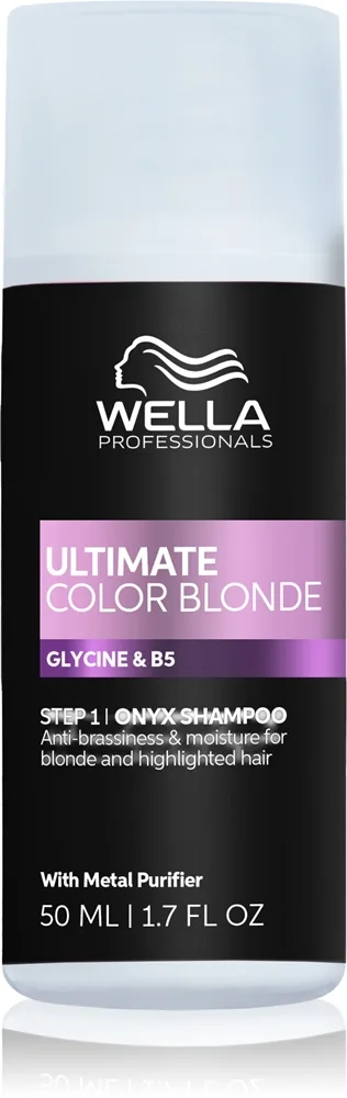 Wella Professionals Ultimate Color Neutraliserande schampo med mässingstoner för blekt eller markerat hår 50 ml