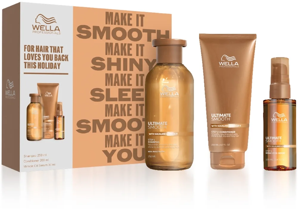 Wella Professionals Ultimate Smooth Presentförpackning för glansigt och mjukt hår