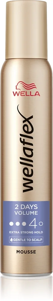 Wella Wellaflex 2 Days Volume Mousse För överflödande volym Vol 4 200 ml