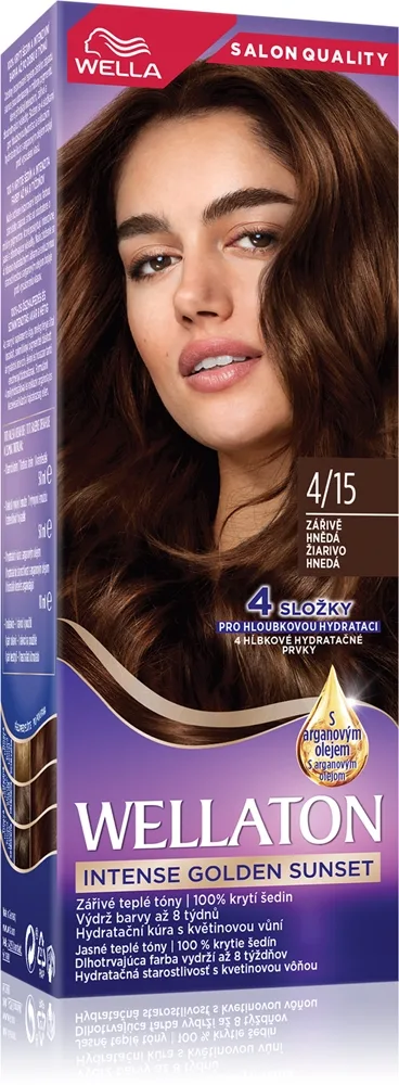 Wella Wellaton Intense Golden Sunset Permanent hårfärgningsmedel Med arganolja 1 st.