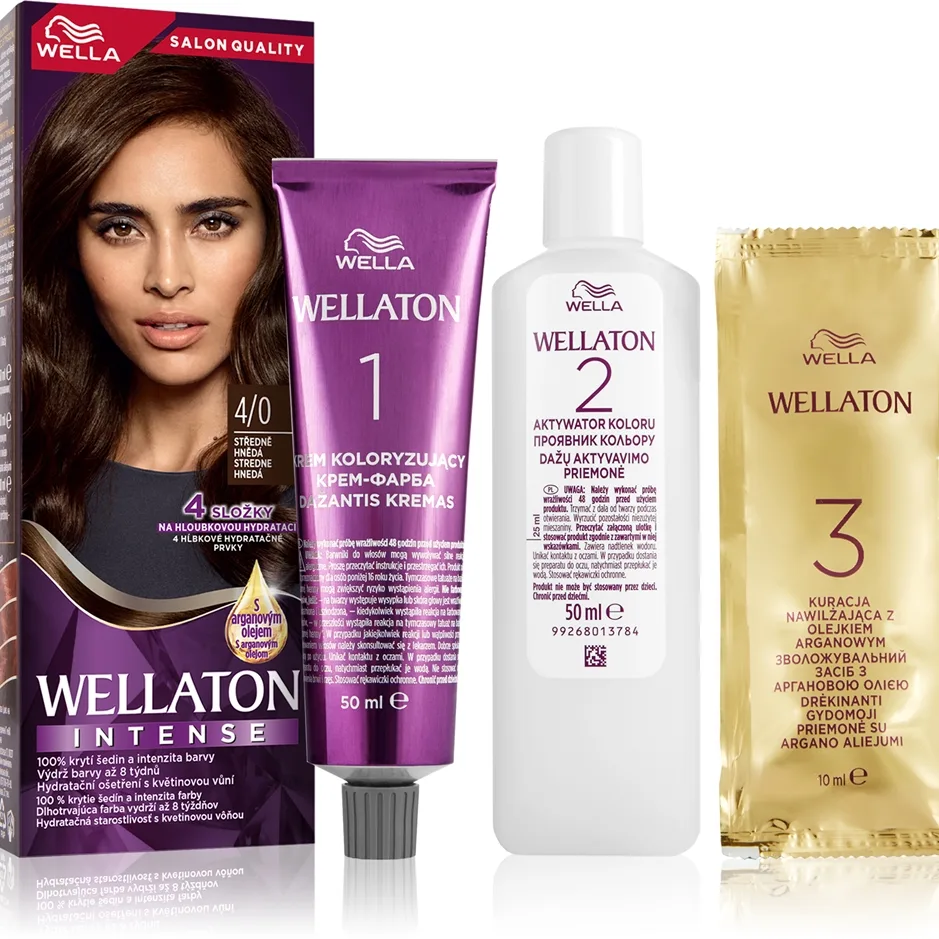 Wella Wellaton Intense Permanent hårfärgningsmedel Med arganolja Skugga 9/1 Special Light Ash Blonde 1 st.