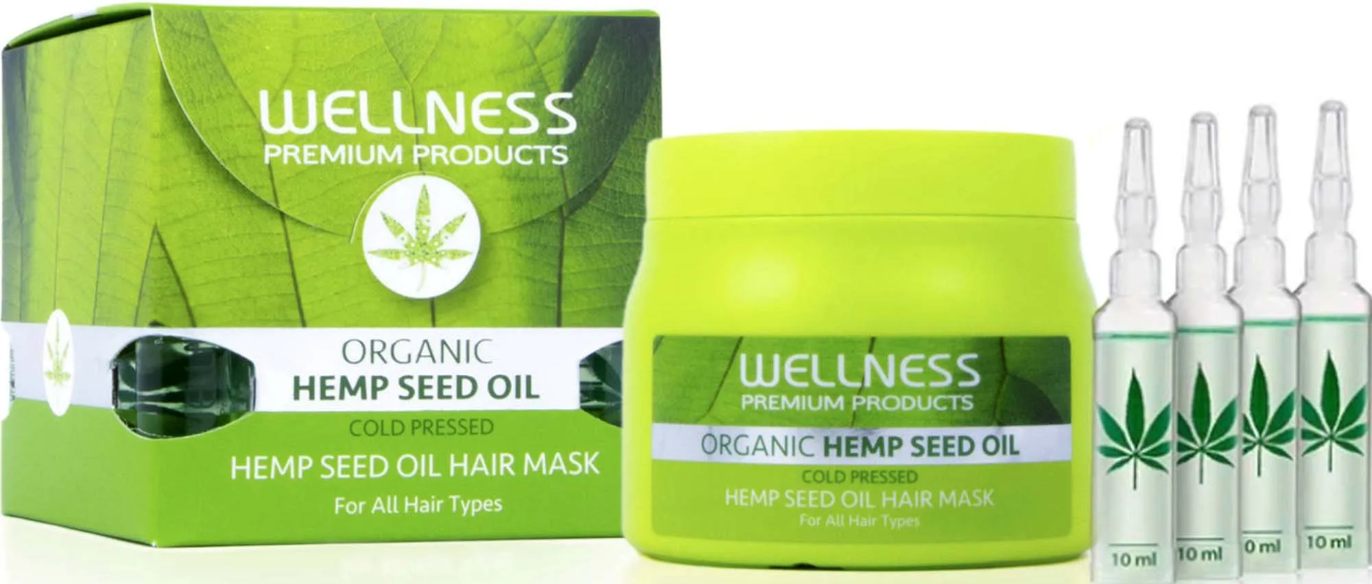 Wellness Premium Products Intensive Mask 500 ml + 4 Ampoules 10 ml