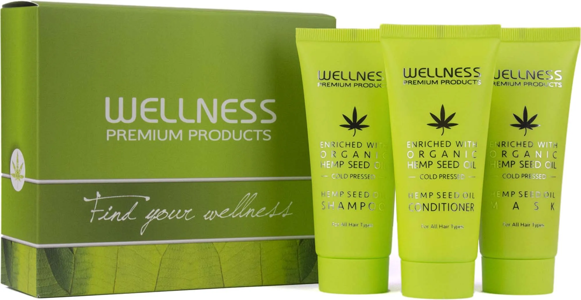Wellness Premium Products Intensive Mini Set (Shampoo 50 ml, Conditioner 50 ml, Mask 50 ml)