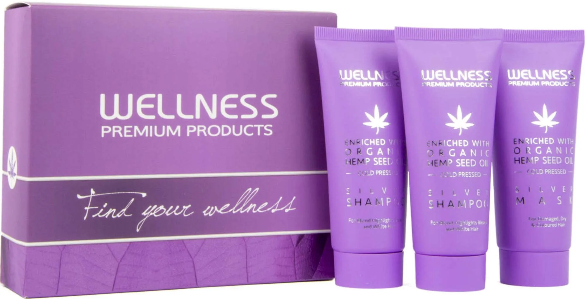 Wellness Premium Products Silver  Mini Kit (Shampoo 2x50 ml, Mask 50 ml)