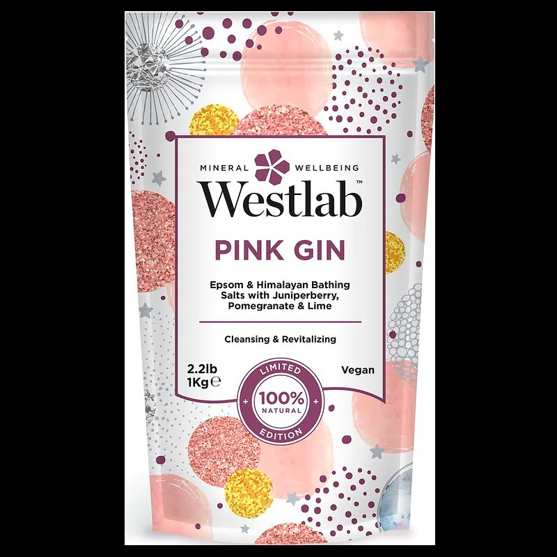 Westlab Epsom & Himalayan Badesalt Pink Gin (1 kg)
