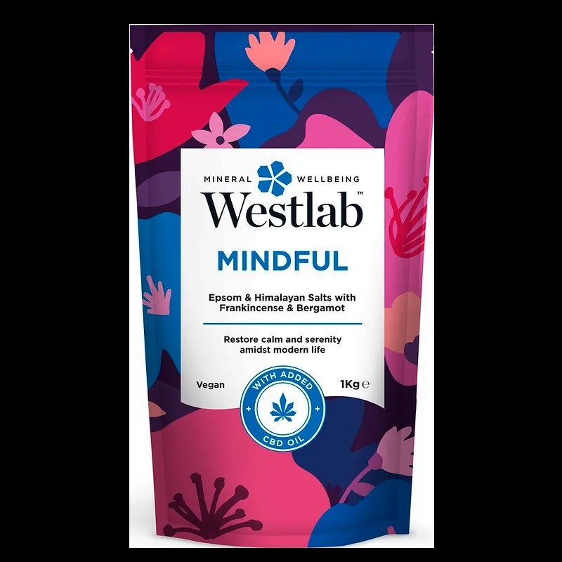 Westlab Mindful  Epsom & Himalayan Badesalt - 1 kg.