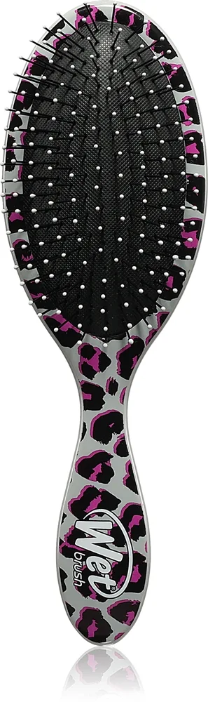 Wet Brush Original Detangler Safari Hårbørste for smukt hår og hud Pink Leopard 1 stk.