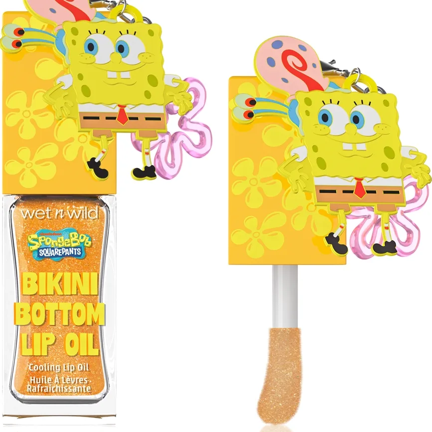 Wet n Wild SpongeBob SquarePants Bikini Bottom Lip Oil sävyttävä huuliöljy viilentävä vaikutus sävy I'm Ready! 7.11 ml