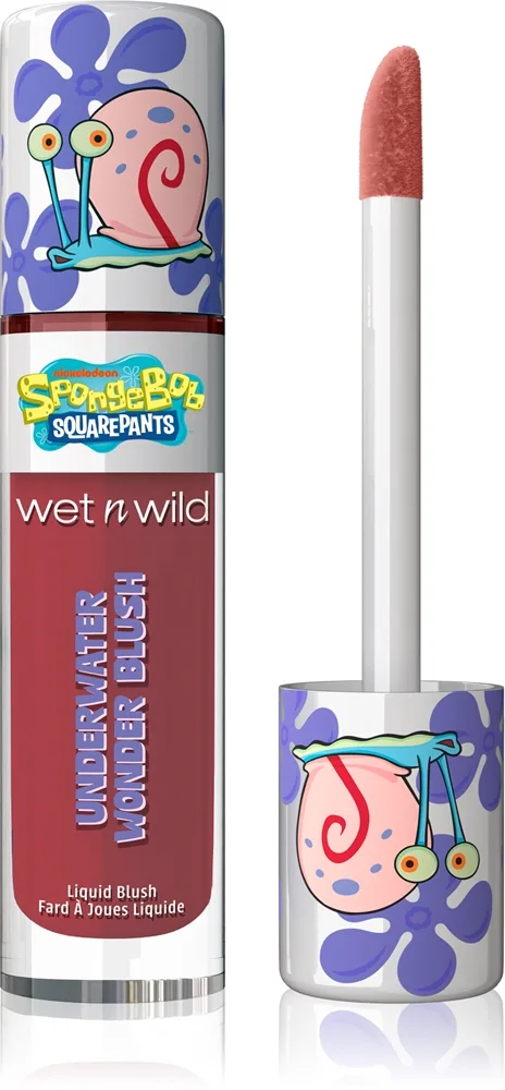 Wet n Wild SpongeBob SquarePants Underwater Wonder Blush nestemäinen poskipuna sävy Rock Star 6.5 ml
