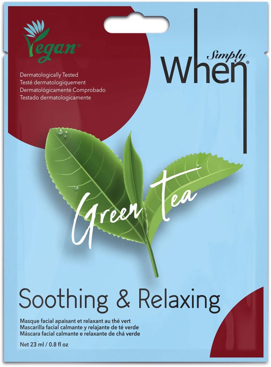 When Vegan Green Tea Soothing & Relaxing Mask